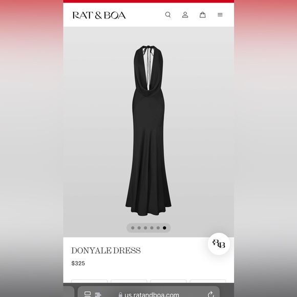 Rat & Boa maxi backless DONYALE DRESS - Picture 6 of 16